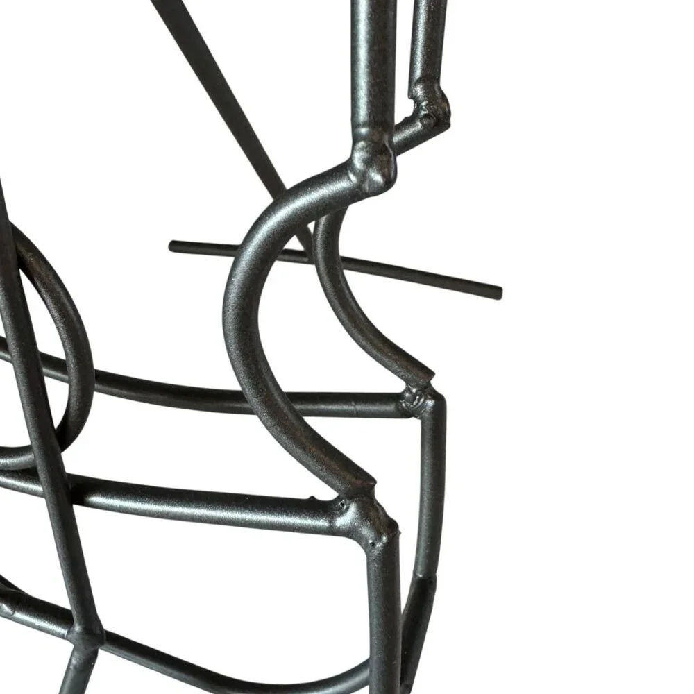 Metal Guitar Candle‎ Holder 20 in Black for Tapers Home Decor Music Celebration